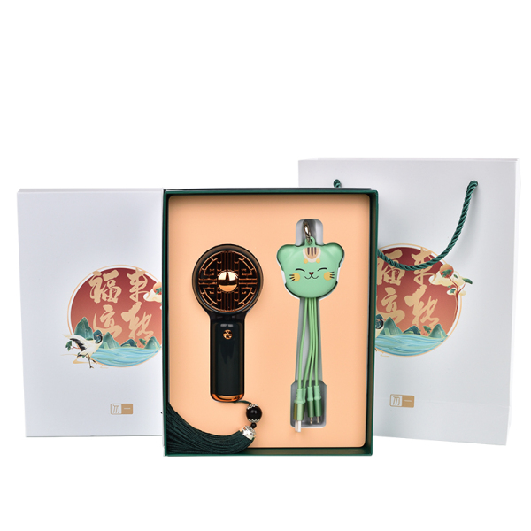小風扇+招財貓數(shù)據(jù)線 商務禮品送什么