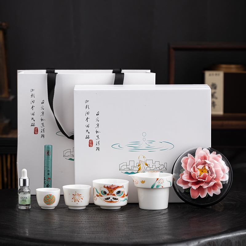 牡丹歡喜快客|茶具套裝